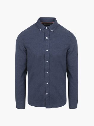 Suitable Skjorte Flannel Mørkeblå