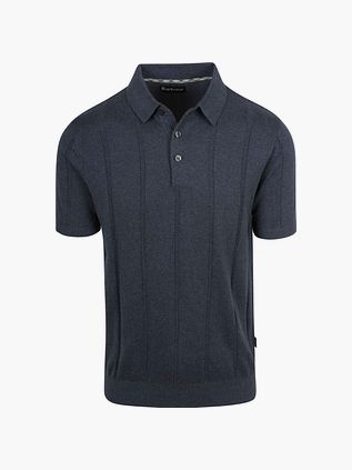 Barbour Wellburn Knitted Polo Navy