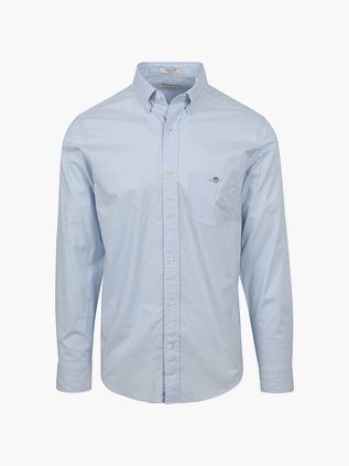 Camisa casual de popelín GANT azul claro