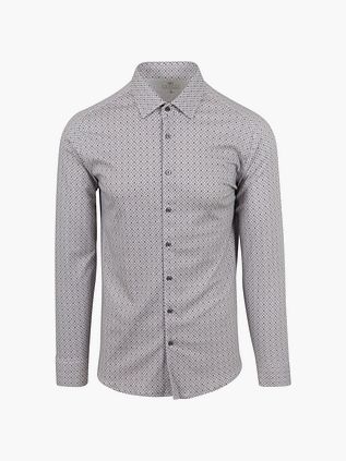 Camisa Desoto con estampado mandala rojo