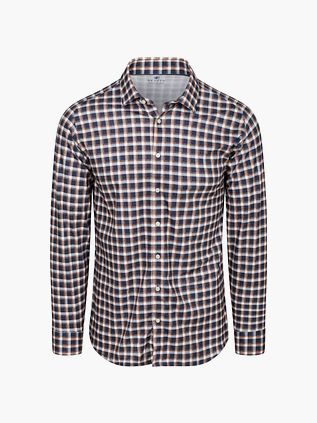 Desoto Shirt Checks Brown Navy
