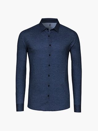 Desoto Skjorte Twill Optics Indigo
