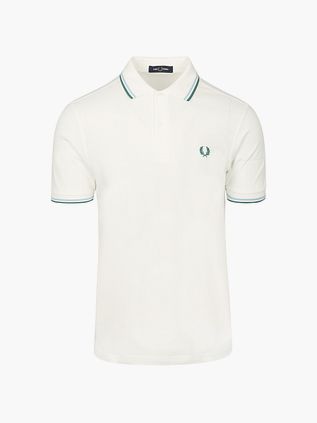 Fred Perry Polo Twin Tipped M3600 Biały Z52