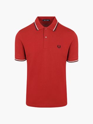 Fred Perry Polo Twin Tipped M3600 Rød 74A