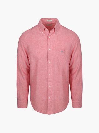 Gant Shirt Cotton Linen Pink