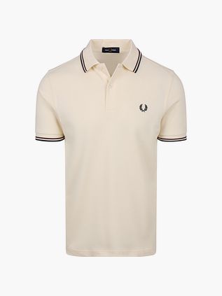 Koszulka polo Fred Perry Twin Tipped M3600 84A w kolorze ecru