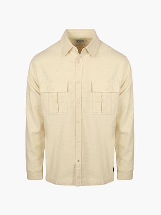 Scotch and Soda Overshirt Melanżowy Beige