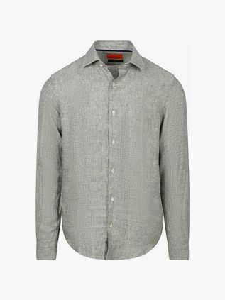 Suitable Camisa Casual Lino Green