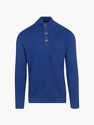 Blue Industry Mocker Pullover Koboltblå