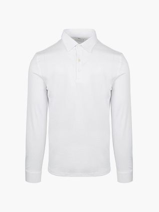 Desoto Longsleeve Poloshirt Essential White