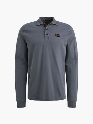 PME Legend American Classic Longsleeve Poloshirt Vintage Indigo