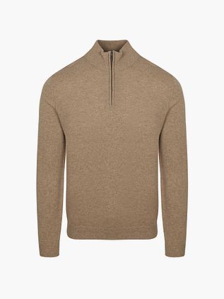 Steppin' Out Half Zip Jersey Beige