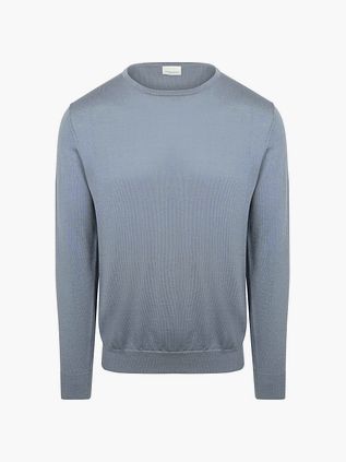 Profuomo Maglione Merino Girocollo Blu