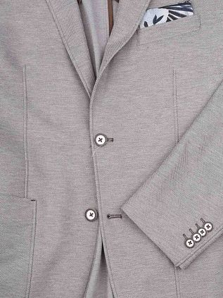 R2 Jersey Blazer Hellgrau