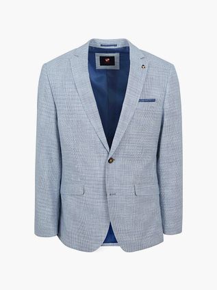 Suitable Colbert i Lyseblå med Grou Print