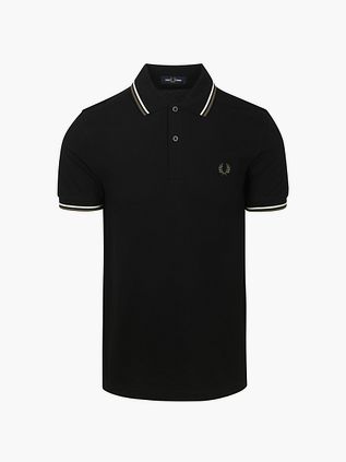 Fred Perry Polo Twin Tipped M3600 Sort W54