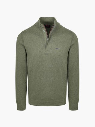 NZA Akar Jersey Half Zip Melange Army