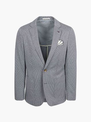 Passande Colbert Fame Houndstooth Marineblå