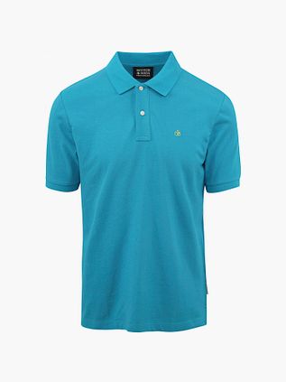 Polo piqué Scotch and Soda turquesa