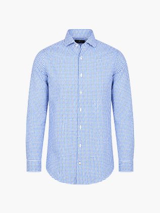 Steppin' Out Oxford Overhemd Ruit Blauw