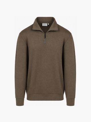 Suitable Scuba Pull Demi-Zip Taupe