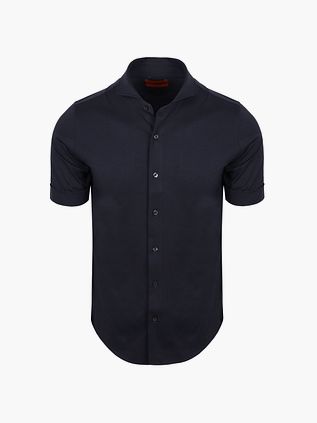 Suitable Shortsleeve Sorona Skjorte Marineblå