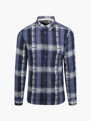 Anerkjendt Skjorte Leif Ruit Indigo