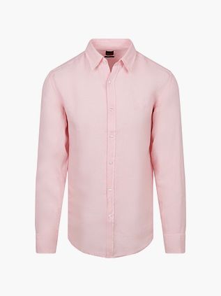 BOSS Relegant Skjorta Linne Rosa