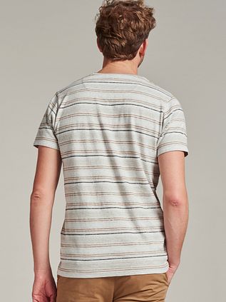 Dstrezzed T-shirt Striber Lysegrå