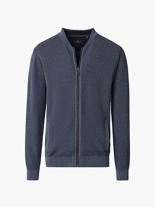 Casa Moda Vest Zip Structure Donkerblauw