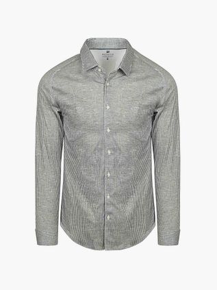 Koszula Desoto w zielone paski o kroju slim fit