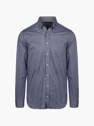 Koszula Steppin' Out z tkaniny twill w kolorze niebieskim