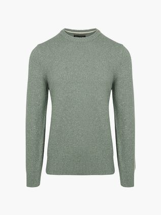 Marc O'Polo Tröja Tweed Ullmix Grön