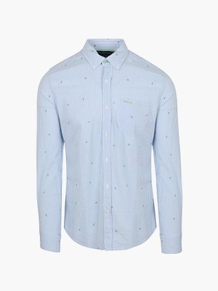 NZA Skjorte Julius Print Blå