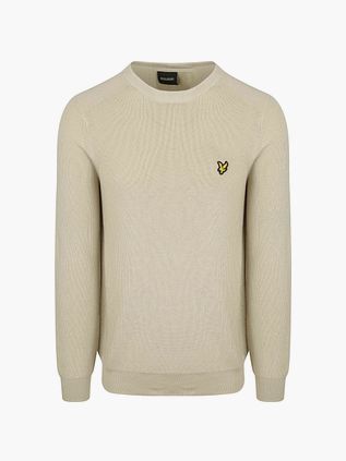 Pullover a coste Lyle & Scott Greige