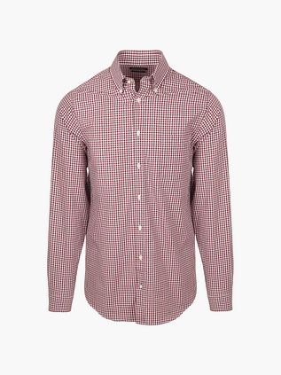 Steppin' Out Skjorte Poplin Rød Rutemønster