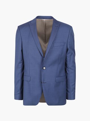 Suitable blazer i ulveskinnssnit i blå