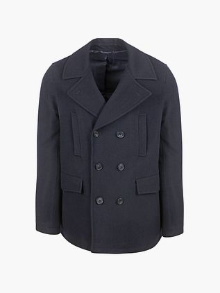 Suitable Chaquetón Lana Azul Marino