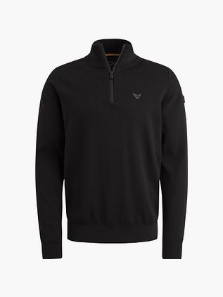 Sweter PME Legend z półzamkiem w kolorze czarnym