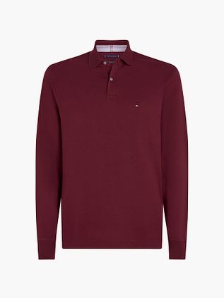 Tommy Hilfiger Longsleeve Polo Bordeaux Rood