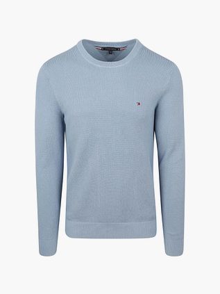Tommy Hilfiger Struktur Pullover In Indigo