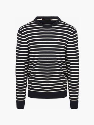 Tommy Hilfiger Trøje Striber Marineblå