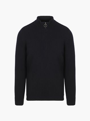 Barbour Jersey Half Zip Navy