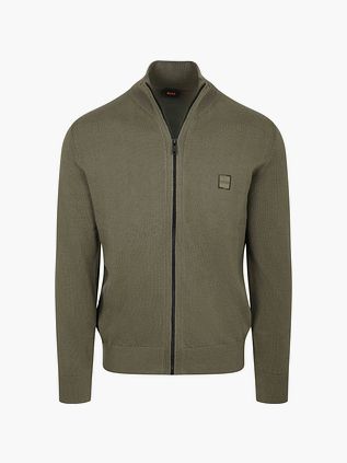 BOSS Kanozip Cardigan Dark Green