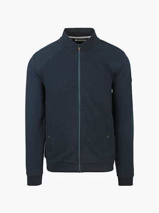 Gilet No Excess con zip Jacquard Navy