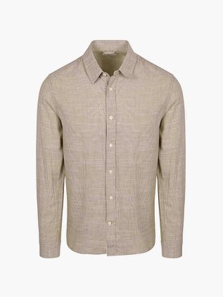 Koszula Knowledge Cotton Apparel w zielone paski