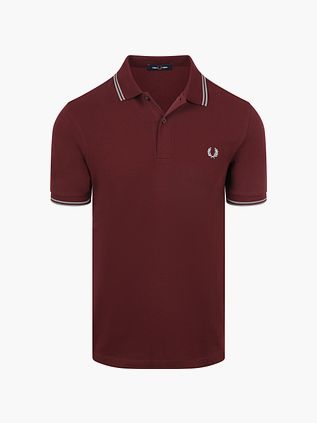 Koszulka polo Fred Perry Twin Tipped M3600 w kolorze czerwonym 08B