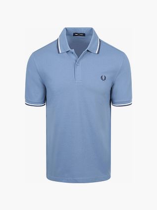 Koszulka polo Fred Perry Twin Tipped M3600 w kolorze niebieskim 89A