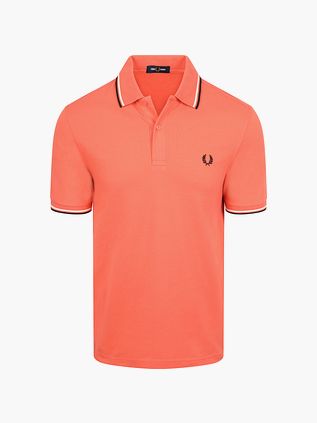 Koszulka polo Fred Perry Twin Tipped M3600 w kolorze różowym 04C