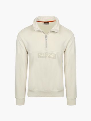 Napapijri Half-Zip Sweater Off White